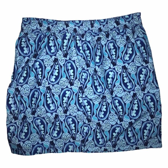 Catalina Paisley Floral Cargo Swim Skirt L 12/14 - Picture 6 of 8